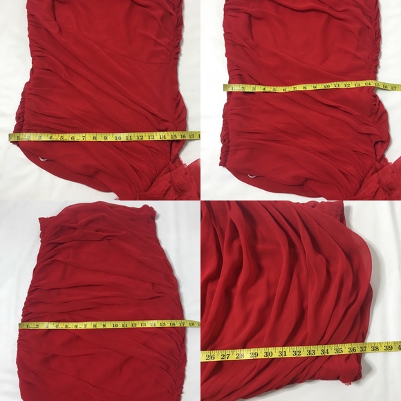 Tadashi Shoji Red Cocktail Dress - Picture 7 of 8